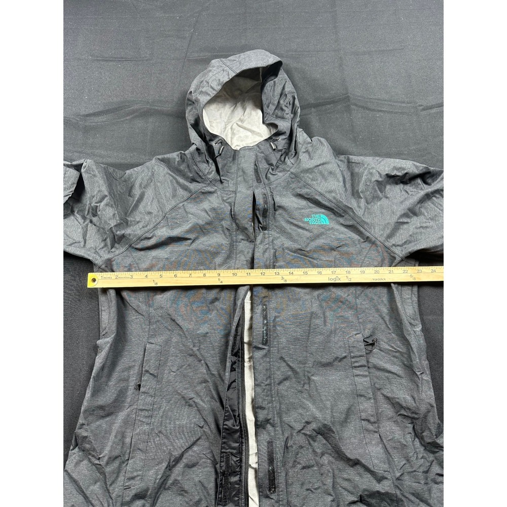 The North Face HyVent 2.5L Rain Jacket Womens XL Gray Heather Waterproof Shell - Picture 11 of 12